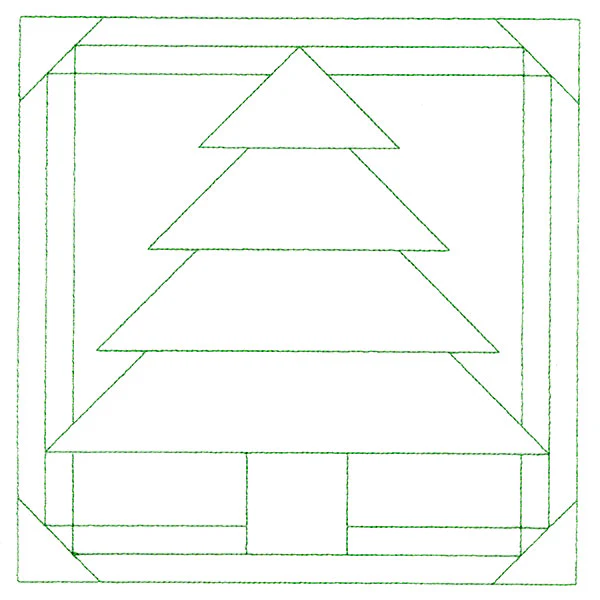 Cozy Christmas Quilting Square - Tree (Double Run) - Image 6