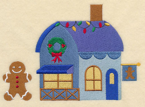 Cozy Christmas Village Bakery