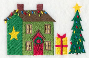 Cozy Christmas Village Santa's House - Image 2