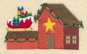 Cozy Christmas Village Sleigh Shop - Image 2