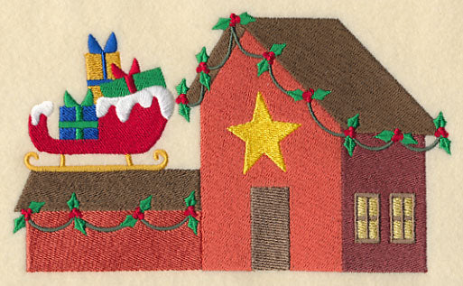 Cozy Christmas Village Sleigh Shop - Image 3