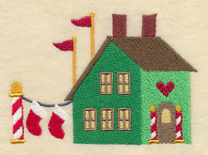 Cozy Christmas Village Stocking Shop - Image 2