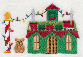 Cozy Christmas Village Toy Factory - Image 2