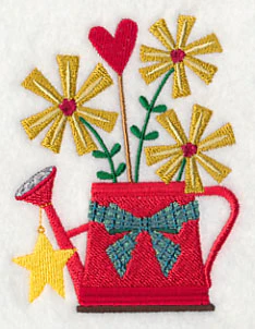 Cozy Christmas Watering Can with Star - Image 3