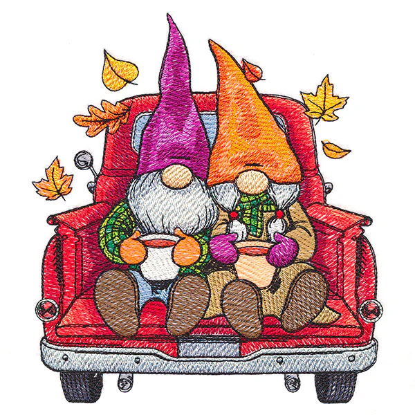 Cozy Gnome Retro Truck - Image 3