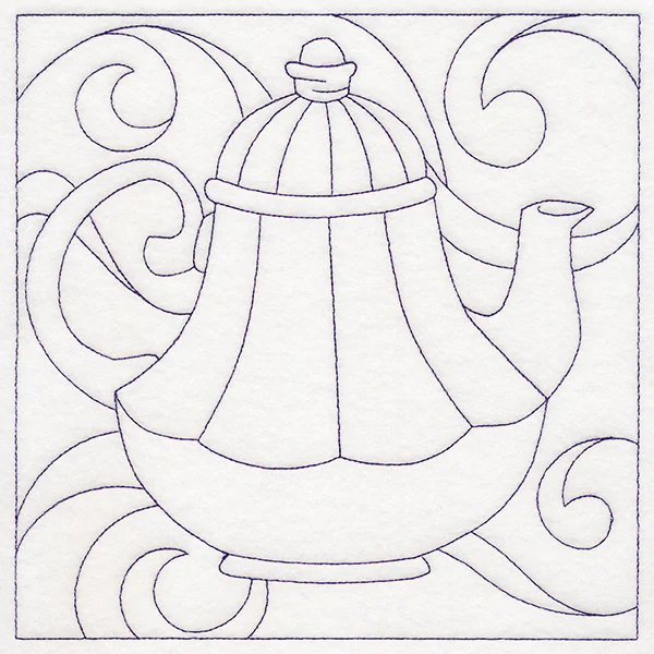 Cozy Kitchen Quilting - Teapot (Double Run)