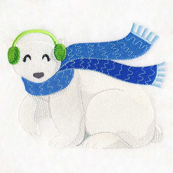 Cozy Winter Polar Bear - Image 2