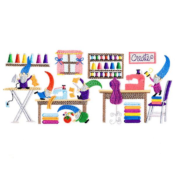 Craft Room Gnome Border - Image 4