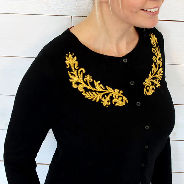 Crafted with Elegance Botanical Neckline - Image 6