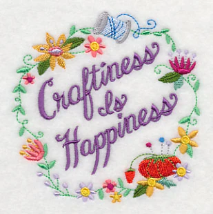Craftiness Is Happiness Wreath - Image 5