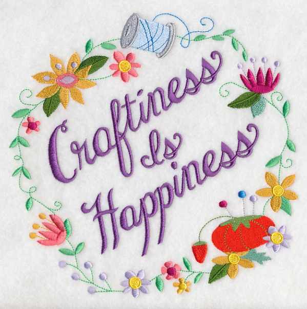 Craftiness Is Happiness Wreath - Image 6