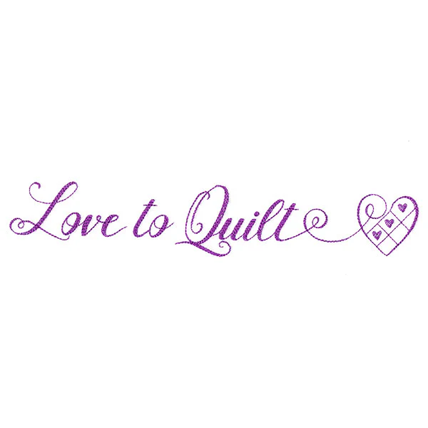 Crafty Calligraphy - Love to Quilt - Image 2