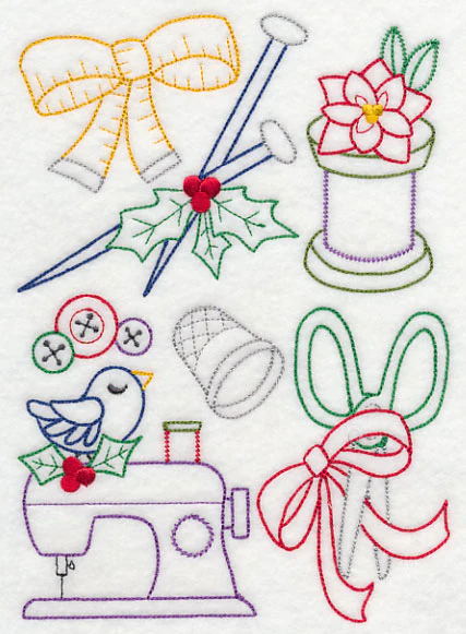 Crafty Christmas Collage (Vintage) - Image 3
