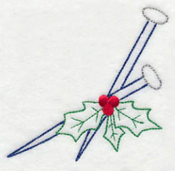 Crafty Christmas Knitting Needles (Vintage) - Image 2