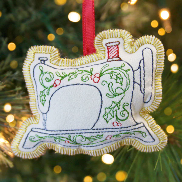 Crafty Christmas Sewing Machine (In-the-Hoop) - Image 2