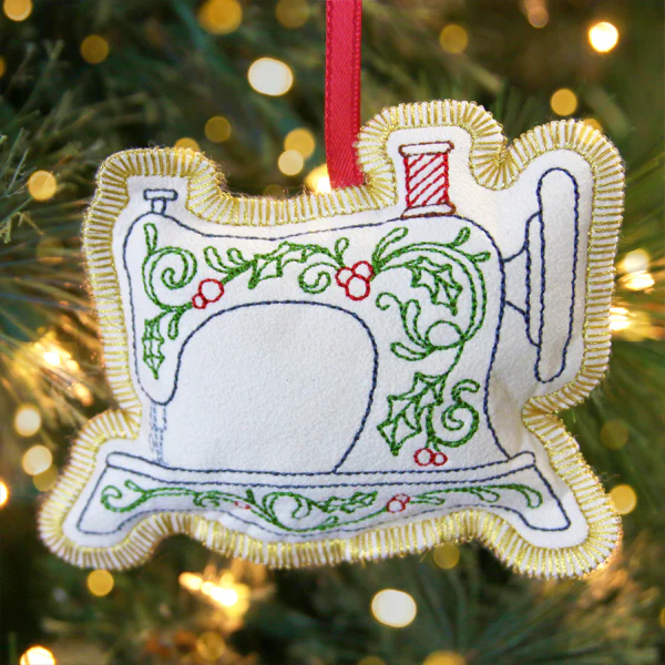 Crafty Christmas Sewing Machine (In-the-Hoop) - Image 3