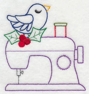 Crafty Christmas Sewing Machine (Vintage) - Image 3