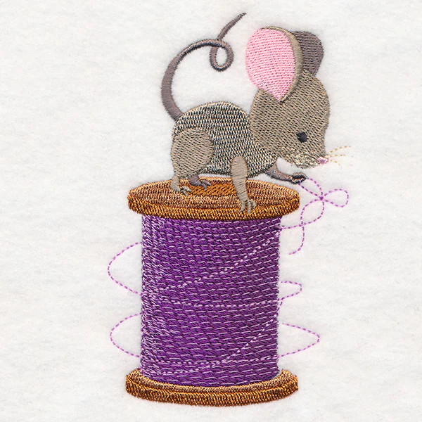 Crafty Critters Mouse with Thread - Image 2