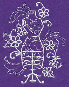 Crafty Dress Form (Whitework) - Image 4