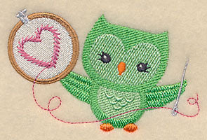Crafty Owl - Embroidery Hoop - Image 2