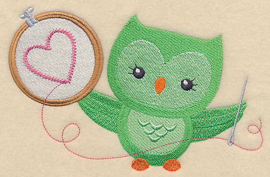 Crafty Owl - Embroidery Hoop - Image 3
