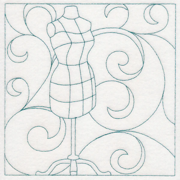 Crafty Quilting - Dress Form (Double Run)