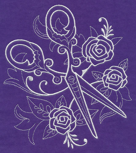 Crafty Scissors (Whitework) - Image 2
