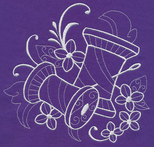 Crafty Spools of Thread (Whitework) - Image 5