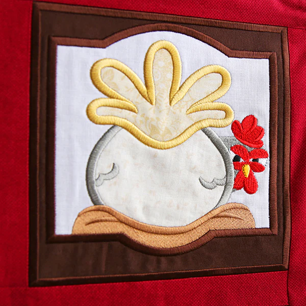 Crazy Coop Chicken Square - Gertrude (Quilt Block) - Image 12