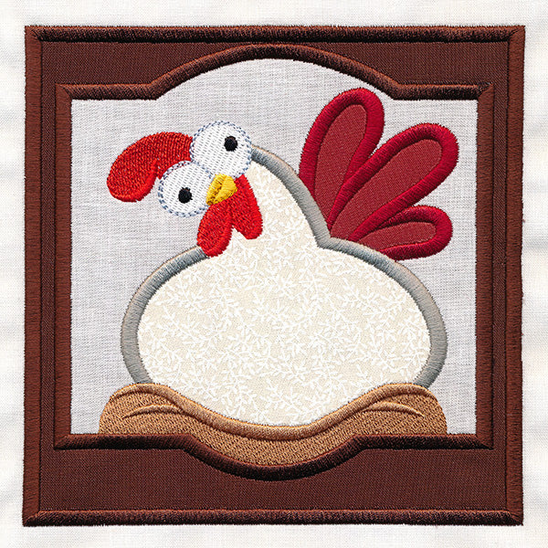 Crazy Coop Chicken Square - Janet (Quilt Block) - Image 3