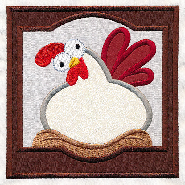 Crazy Coop Chicken Square - Janet (Quilt Block) - Image 7