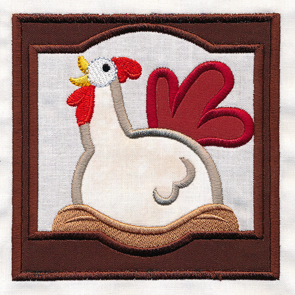 Crazy Coop Chicken Square - Sheila (Quilt Block) - Image 5