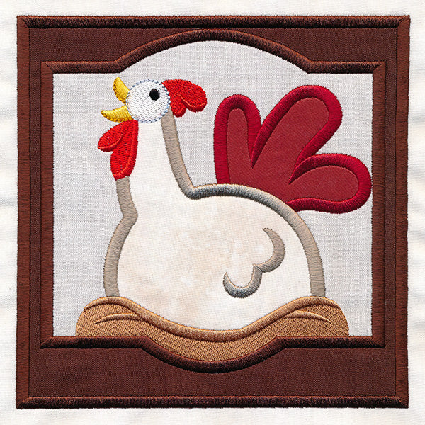 Crazy Coop Chicken Square - Sheila (Quilt Block) - Image 7