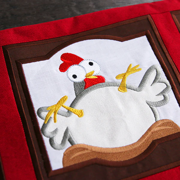 Crazy Coop Chicken Squares (Quilt Block) Design Pack - Image 3