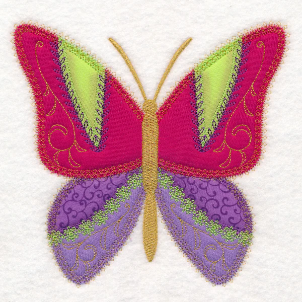 Crazy Patchwork Butterfly (Heirloom Applique) - Image 2