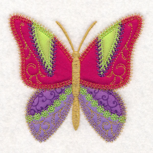Crazy Patchwork Butterfly (Heirloom Applique) - Image 4