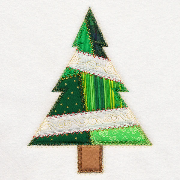Crazy Patchwork Christmas Tree (Heirloom Applique) - Image 4