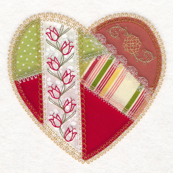 Crazy Patchwork Heart (Heirloom Applique) - Image 3