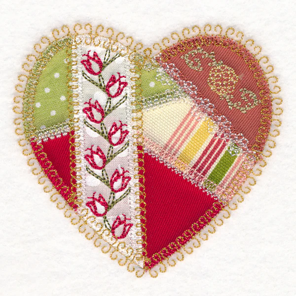 Crazy Patchwork Heart (Heirloom Applique) - Image 5