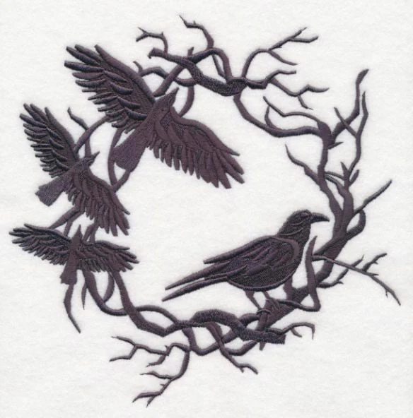 Creepy Crow Wreath - Image 6