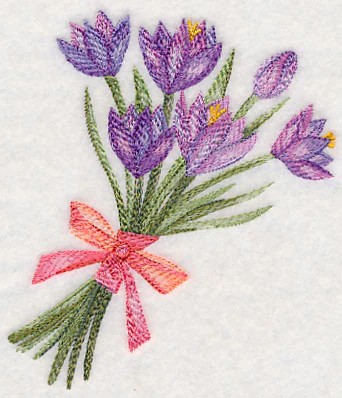 Crocus Bouquet in Watercolor - Image 4