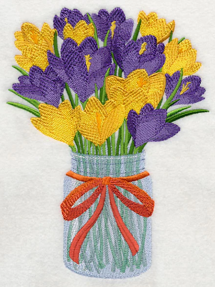 Crocuses in Mason Jar - Image 2