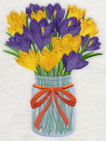 Crocuses in Mason Jar - Image 3