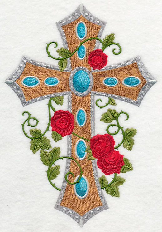 Cross and Winding Roses - Image 4
