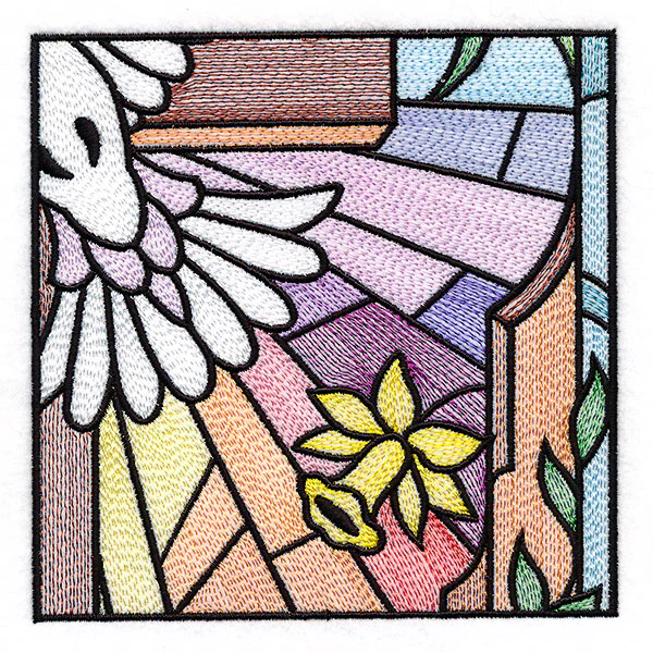 Cross & Dove Stained Glass Window Easter Scene 4 - Image 7