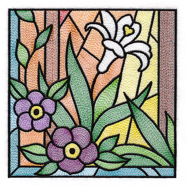 Cross & Dove Stained Glass Window Easter Scene 5 - Image 5