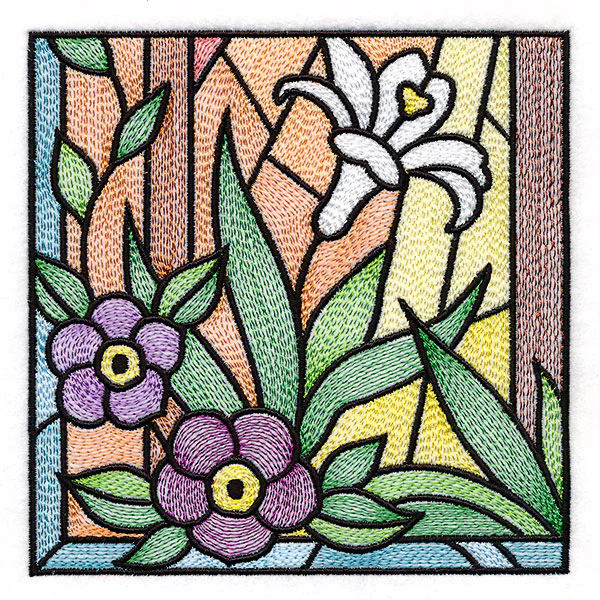 Cross & Dove Stained Glass Window Easter Scene 5 - Image 7