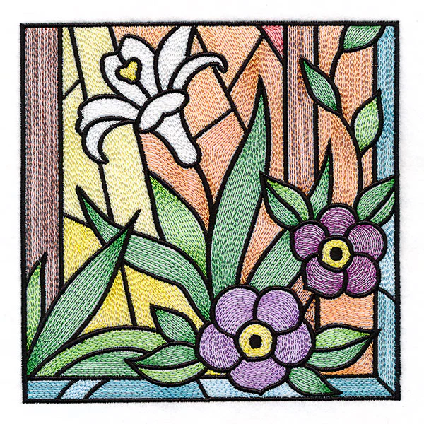 Cross & Dove Stained Glass Window Easter Scene 6 - Image 5