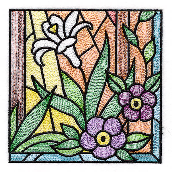 Cross & Dove Stained Glass Window Easter Scene 6 - Image 7