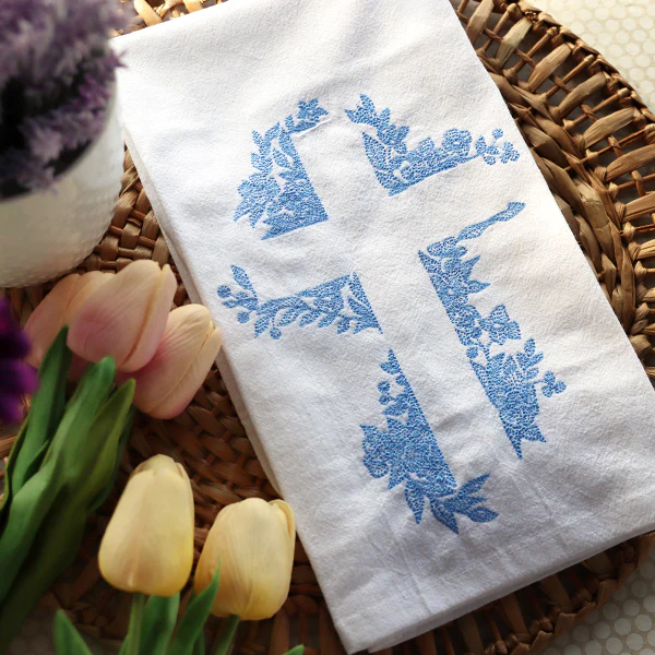 Cross in Flowers (Embossed) - Image 4